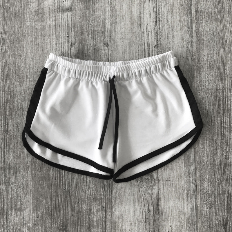 Women's Contrast Mesh Detail Shorts